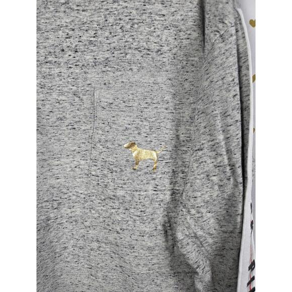 Victorias secret pink BLING SEQUINED dog logo campus tee shirt large - Picture 3 of 5